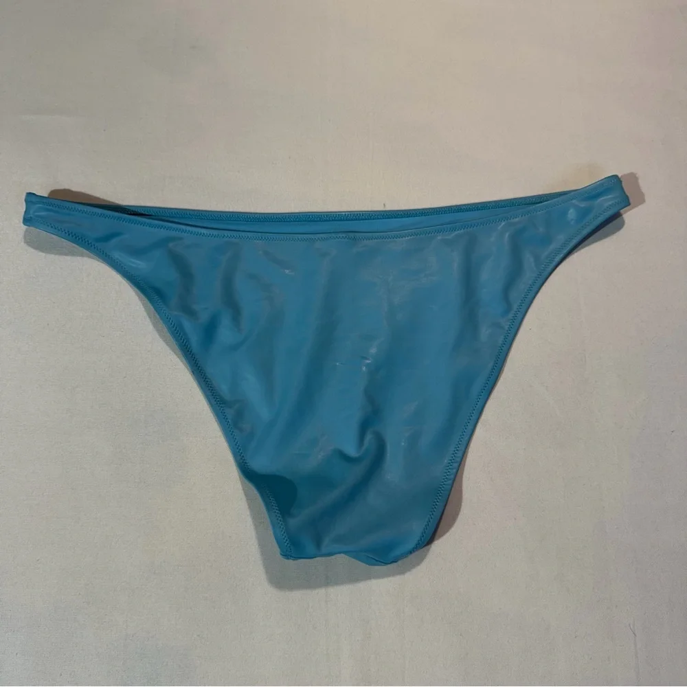Aerie Blue Prism Holographic Bikini Swim Suit Sz XL Mermaid Beach Vacation - Picture 2 of 5